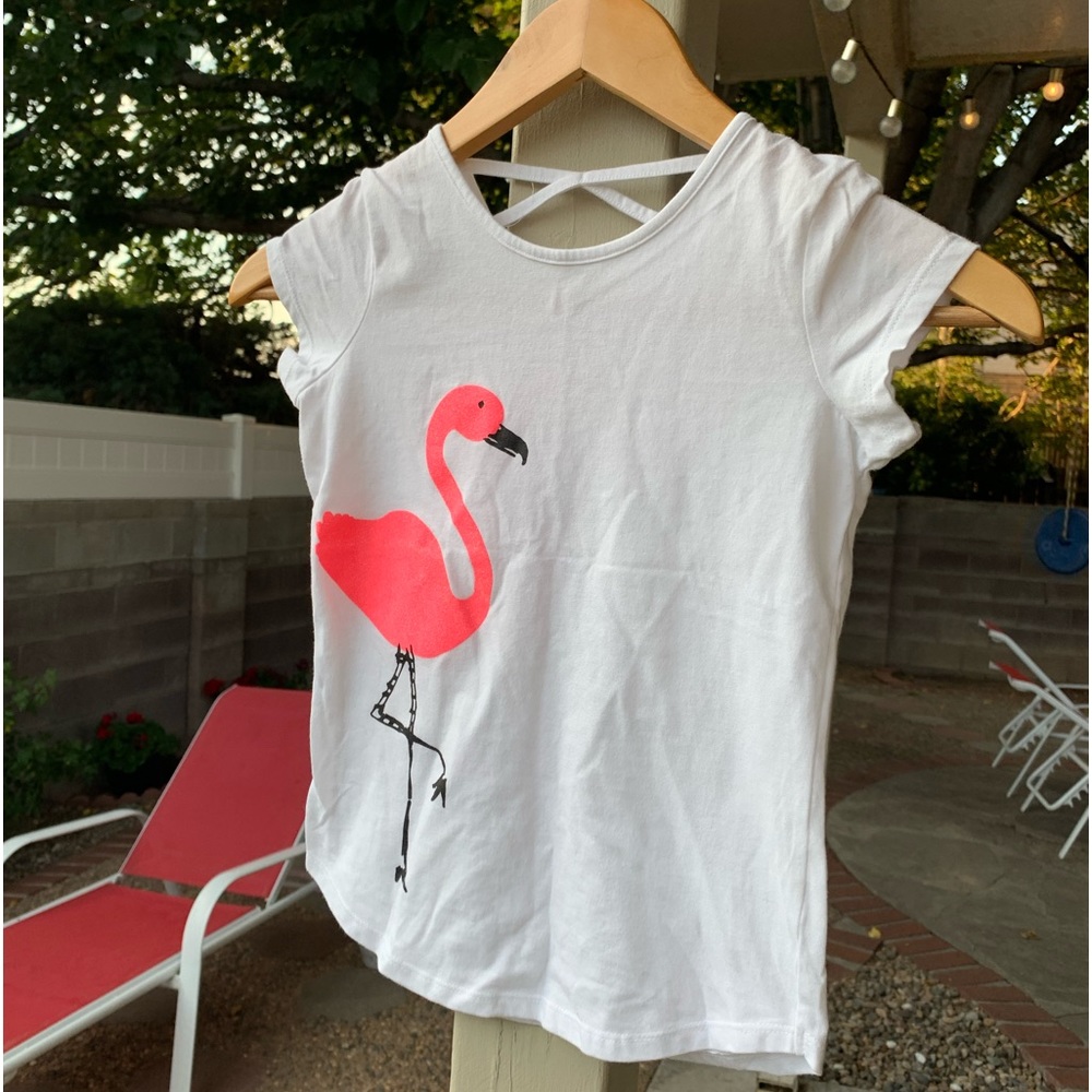 Jumping beans girls flamingo shirt 6X